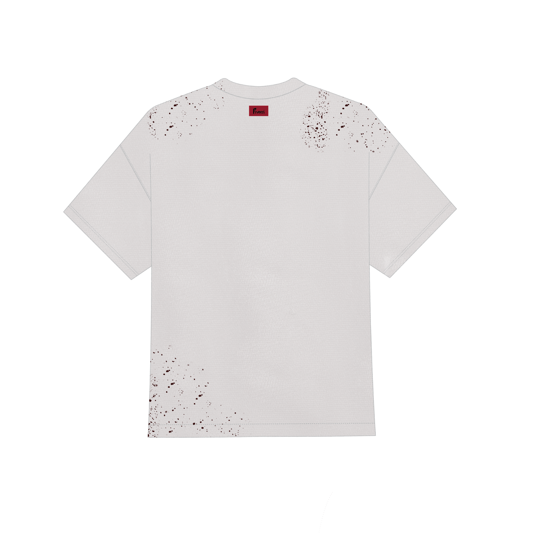 White Fivocci Painted Tee